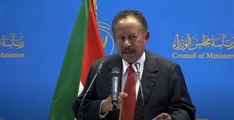 بث مباشر للمؤتمر الصحفي لحمدوك حول مبادرته "الأزمة الوطنية وقضايا الانتقال"