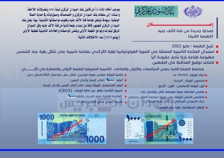 عملة سودانية جديدة
