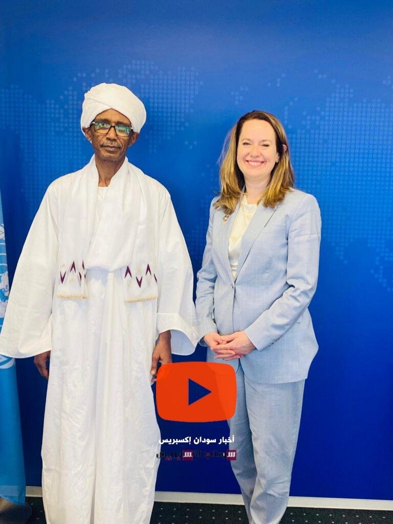 المندوب الدائم للسودان بجنيف يجتمع بمديرة المنظمة الدولية للهجرة