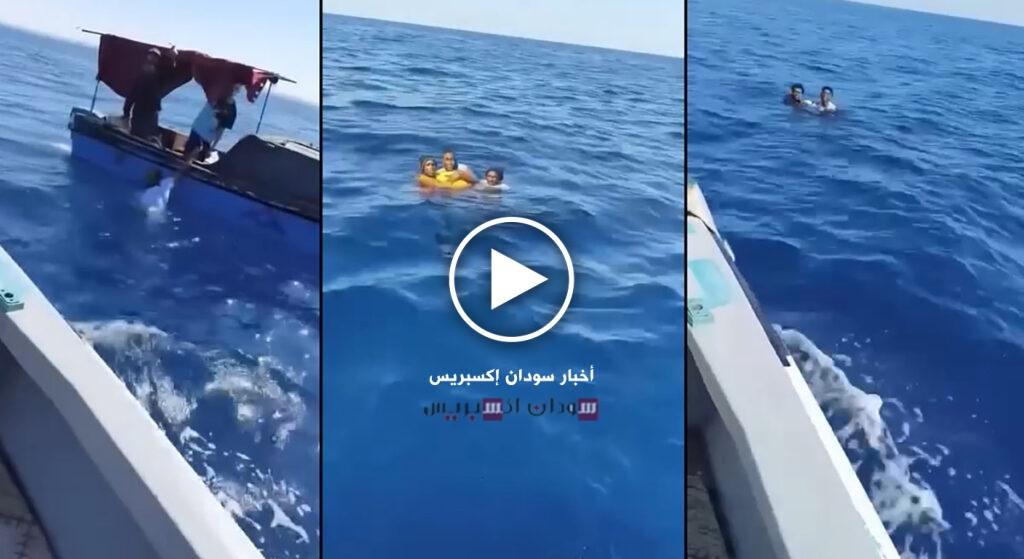 تفاصيل إنقاذ مهاجرين بينهم سودانيين في البحر المتوسط بعد غرق قاربهم (فيديو) الهجرة إلى أوروبا