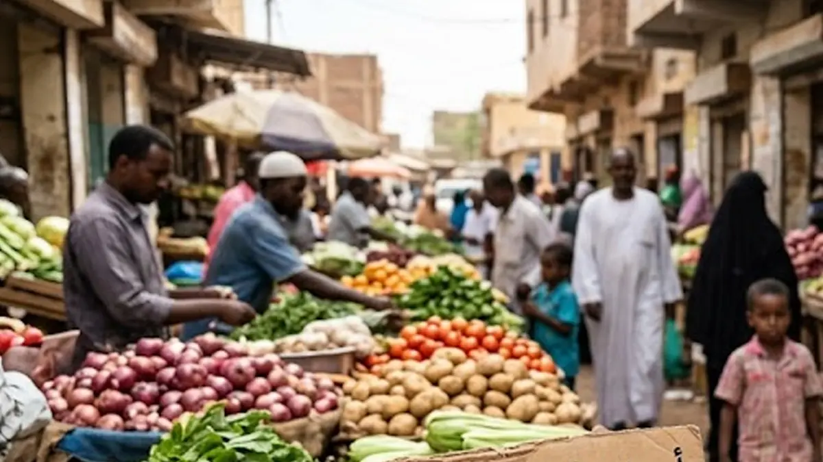 أخبار السودان أخبار السودان التضخم في السودان، صورة سوق سوداني