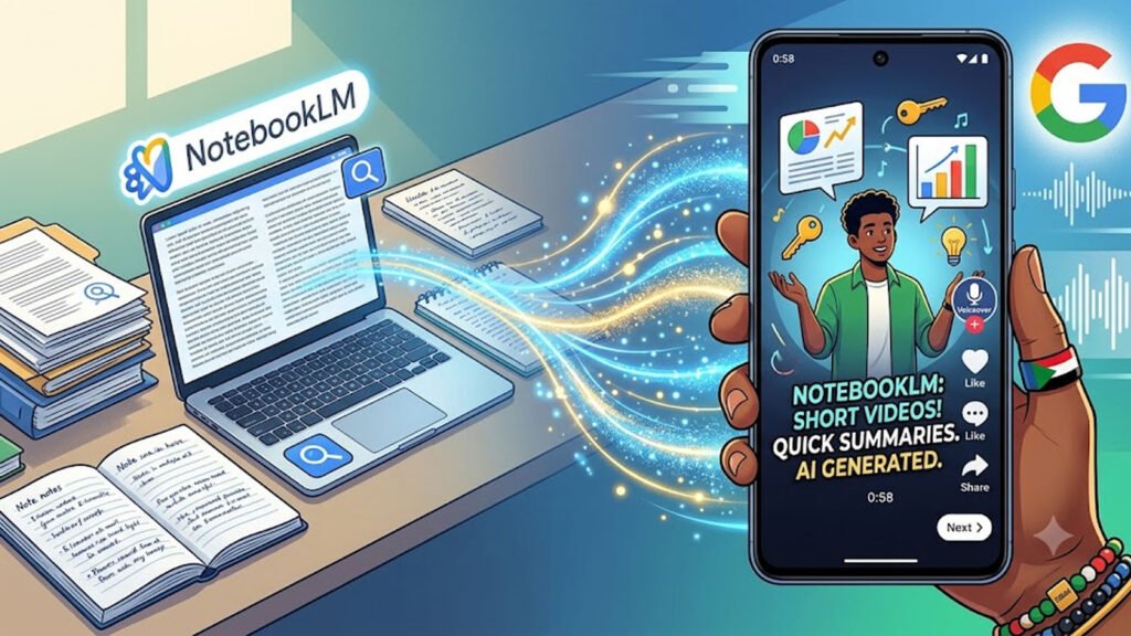 وداعاً للقراءة الطويلة.. غوغل تحول ملفاتك المعقدة إلى فيديوهات بأسلوب “تيك توك” تحويل المقالات إلى فيديو
