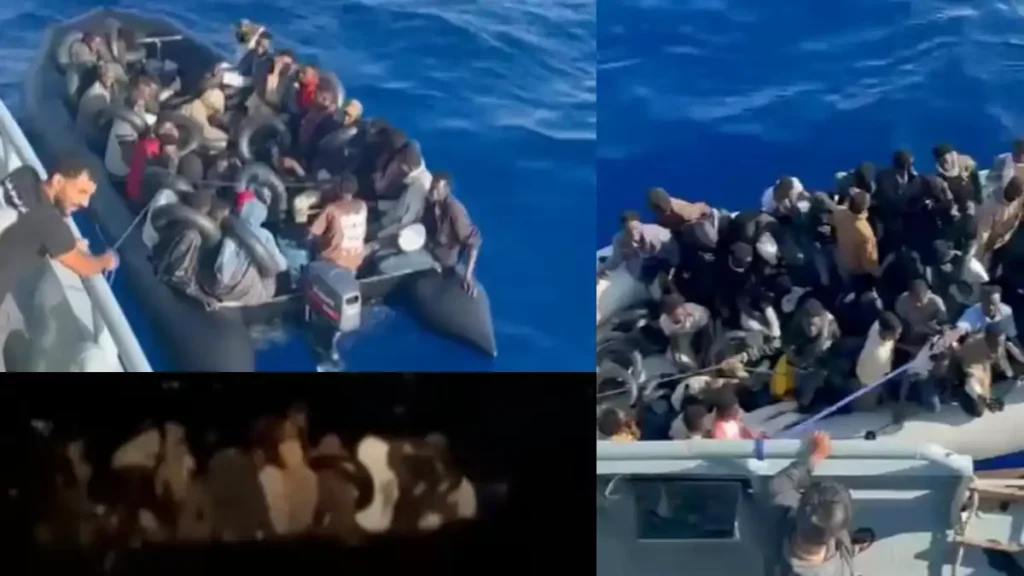 4 أيام بلا ماء وسط الأمواج.. تفاصيل إنقاذ 125 سودانياً من “قوارب الموت” في ليبيا إنقاذ مهاجرين سودانيين من قوارب الهجرة غير الشرعية في البحر الأبيض المتوسط قرب ليبيا